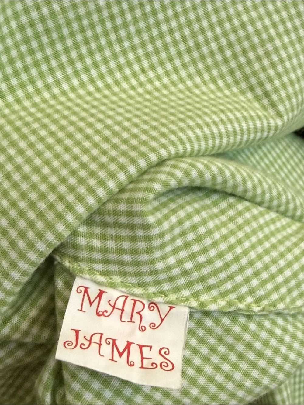 Mary James Girl’s 4T lime green A-line corduroy jumper dress apple worm school